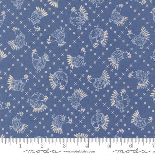 Moda - Hen House- Blue